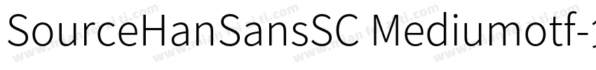 SourceHanSansSC Mediumotf字体转换